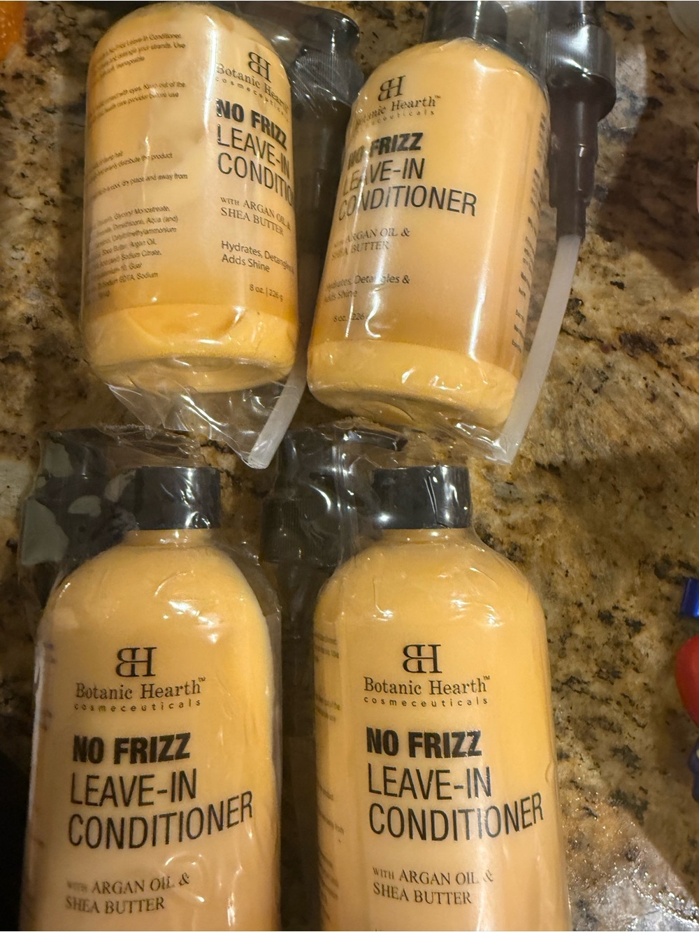 Botanic Hearth No Frizz Leave-In Conditioner - Yellow Bottle (4 Pack)